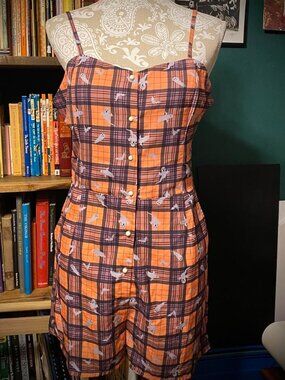Timeless London plaid ghost romper